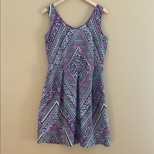 Fit and flare scoop neck tank dress size 8
